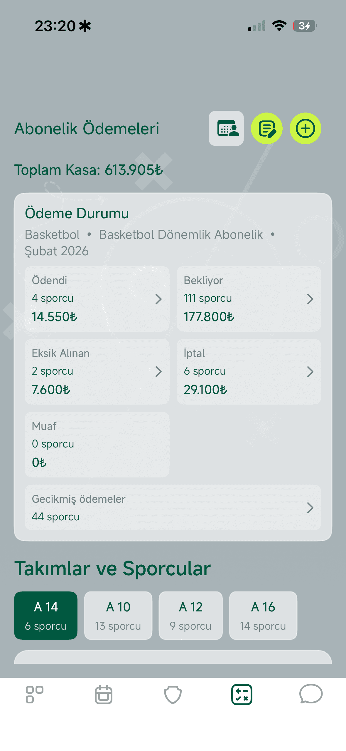 Abonelik Ödemeleri Sayfasını Açın