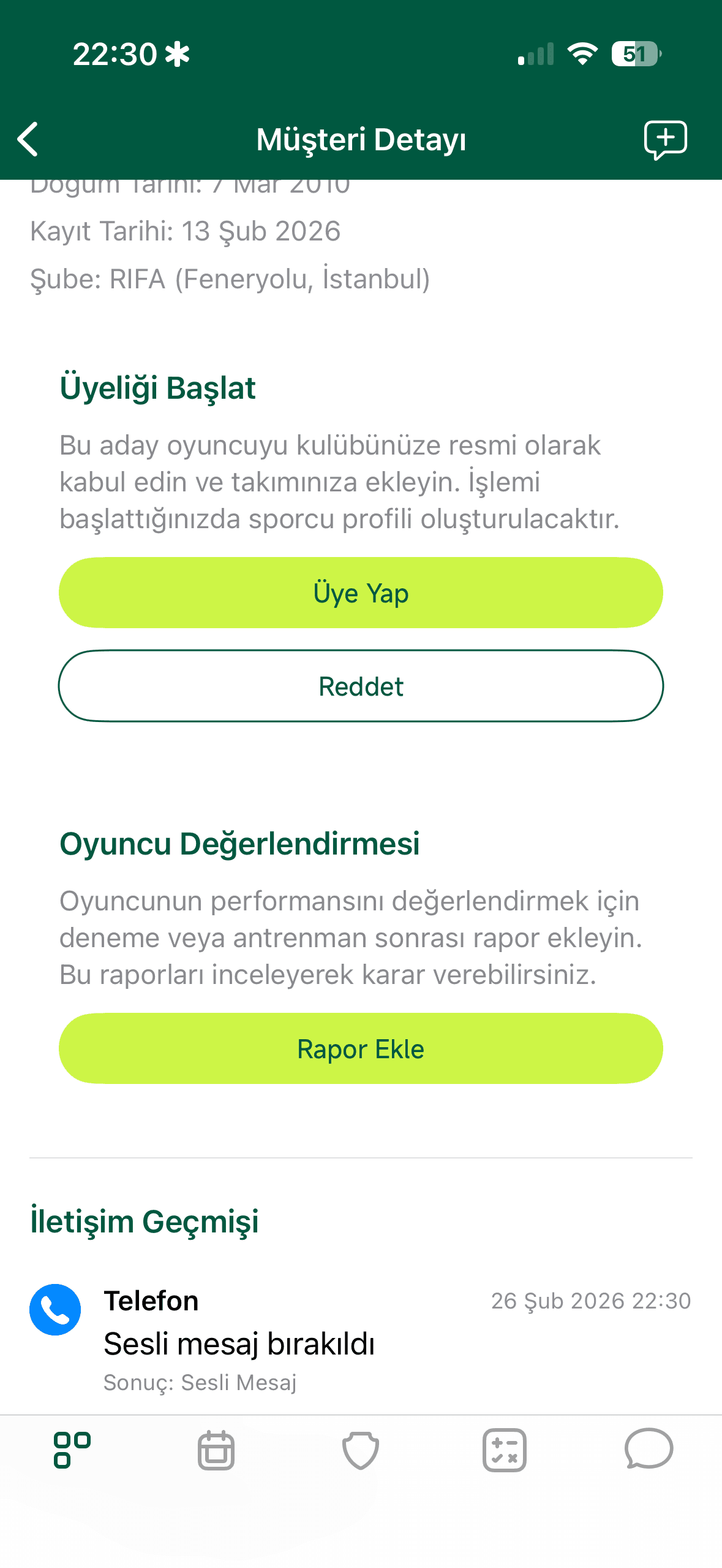 İletişim Geçmişini Görüntüleyin